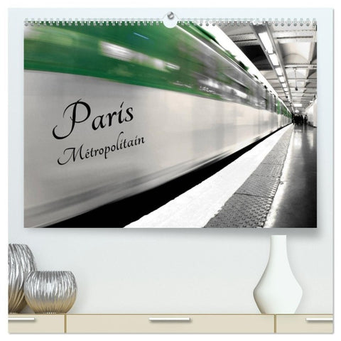 Paris Métropolitain (Calendrier mural haut de gamme 2027 DIN A2 vertical), CALVENDO calendrier mensuel
