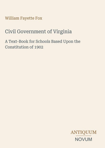 Civil Government of Virginia