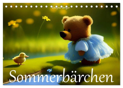 Sommerbärchen (Tischkalender 2027 DIN A5 quer), CALVENDO Monatskalender