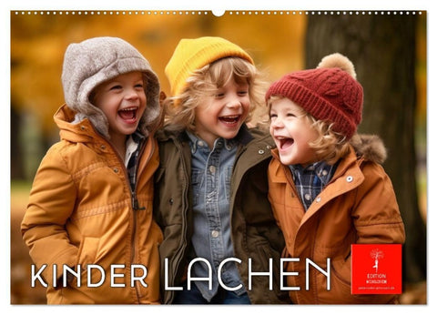 Kinder Lachen (Wandkalender 2027 DIN A2 quer), CALVENDO Monatskalender