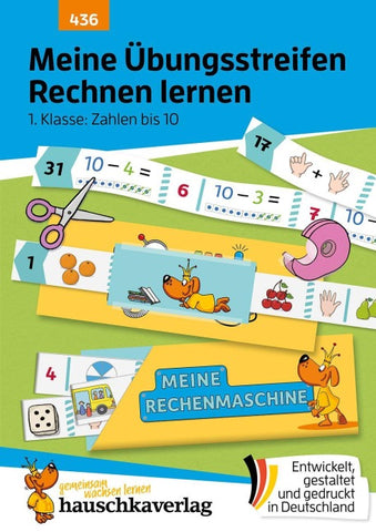 Meine Übungsstreifen Rechnen lernen – 1. Klasse: Zahlen bis 10