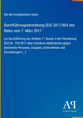Durchführungsverordnung (EU) 2017/404 des Rates vom 7. März 2017