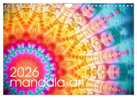 mandala-art (Wandkalender 2026 DIN A4 quer), CALVENDO Monatskalender