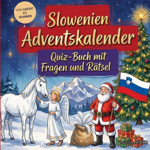 Slowenien-Adventskalender: Quiz-Buch mit Fragen und Rätsel