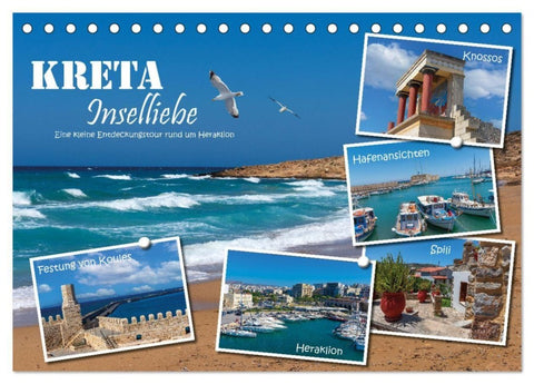 Kreta - Inselliebe (Tischkalender 2027 DIN A5 quer), CALVENDO Monatskalender