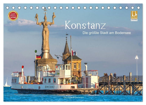 Konstanz - die größte Stadt am Bodensee (Tischkalender 2027 DIN A5 quer), CALVENDO Monatskalender