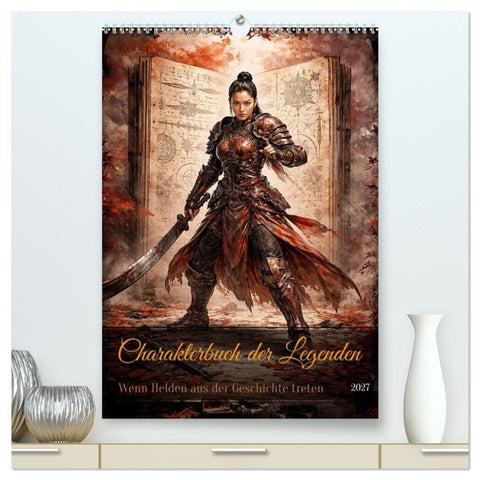 Charakterbuch der Legenden (hochwertiger Premium Wandkalender 2027 DIN A2 hoch), Kunstdruck in Hochglanz