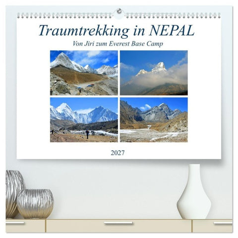 Traumtrekking in NEPAL (hochwertiger Premium Wandkalender 2027 DIN A2 quer), Kunstdruck in Hochglanz