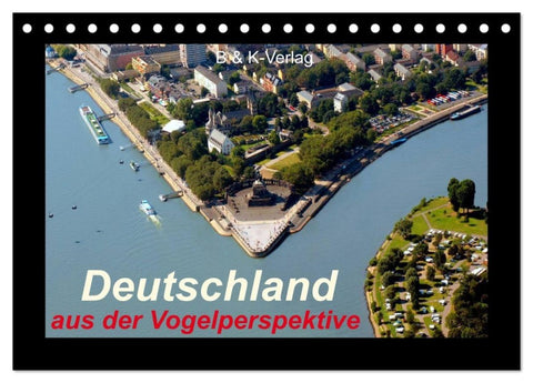 Deutschland aus der Vogelperspektive (Tischkalender 2027 DIN A5 quer), CALVENDO Monatskalender