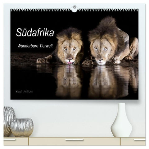 Südafrika wunderbare Tierwelt (hochwertiger Premium Wandkalender 2027 DIN A2 quer), Kunstdruck in Hochglanz