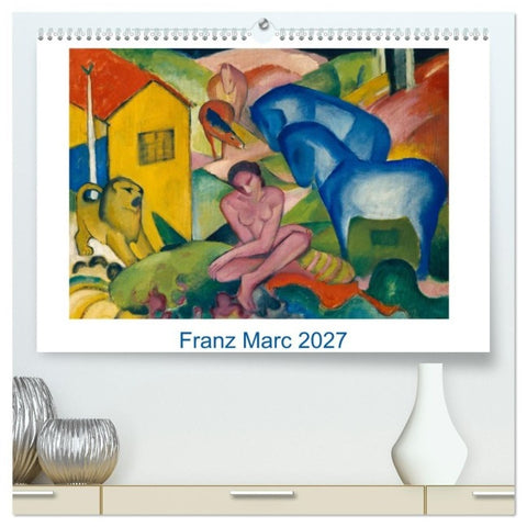 Franz Marc 2027 (hochwertiger Premium Wandkalender 2027 DIN A2 quer), Kunstdruck in Hochglanz