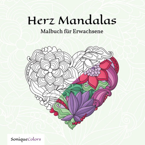Herz Mandalas – Malbuch für Erwachsene