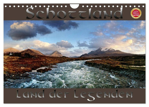 Schottland - Land der Legenden (Wandkalender 2027 DIN A4 quer), CALVENDO Monatskalender
