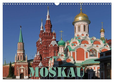 Moskau (Wandkalender 2027 DIN A3 quer), CALVENDO Monatskalender