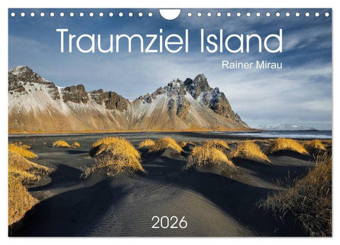 Traumziel Island 2026 (Wandkalender 2026 DIN A4 quer), CALVENDO Monatskalender