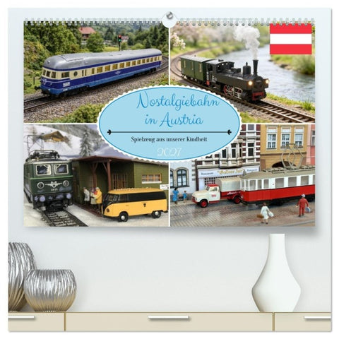 Nostalgiebahn in Austria (hochwertiger Premium Wandkalender 2027 DIN A2 quer), Kunstdruck in Hochglanz