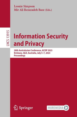 Information Security and Privacy
