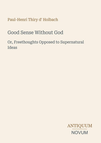 Good Sense Without God