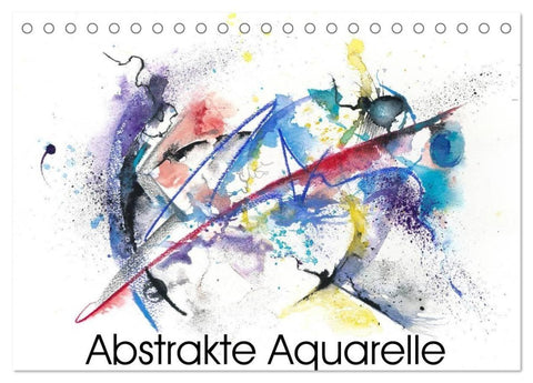Abstrakte Aquarelle (Tischkalender 2027 DIN A5 quer), CALVENDO Monatskalender