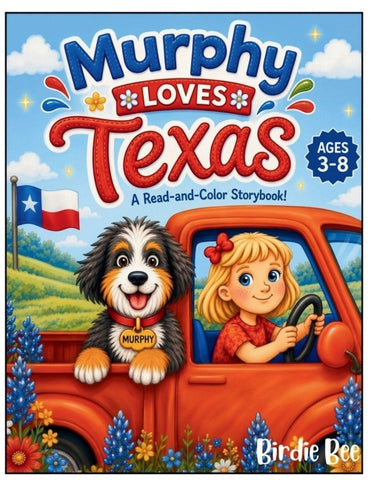 Murphy Loves Texas Coloring Book