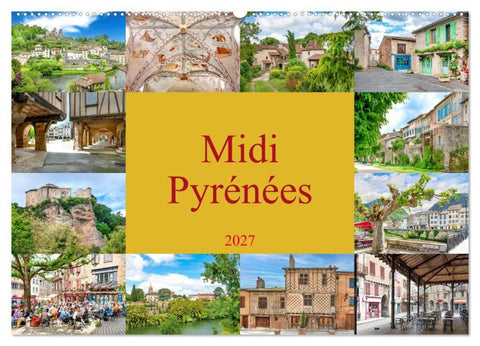 Midi-Pyrénées (Wandkalender 2027 DIN A2 quer), CALVENDO Monatskalender