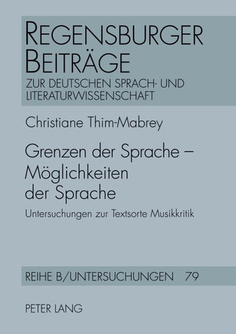 Grenzen der Sprache – Möglichkeiten der Sprache