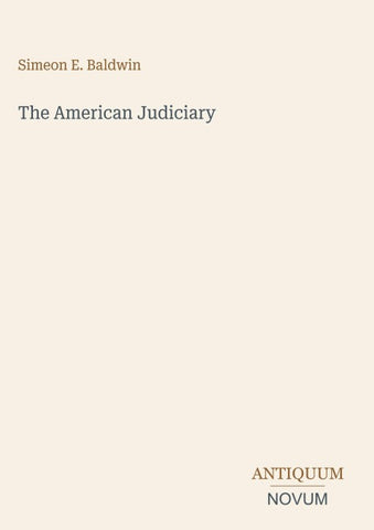 The American Judiciary