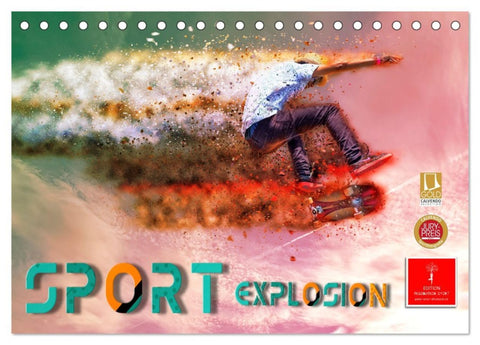Sport Explosion (Tischkalender 2026 DIN A5 quer), CALVENDO Monatskalender