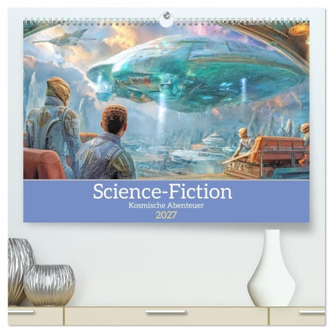 Science-Fiction - Kosmische Abenteuer (hochwertiger Premium Wandkalender 2027 DIN A2 quer), Kunstdruck in Hochglanz