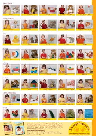 Babyzeichen-Plakat: Wichtigste Starterzeichen