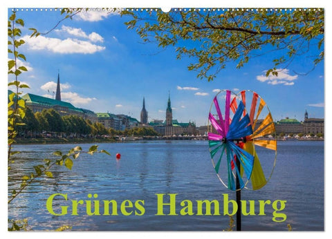 Grünes Hamburg (Wandkalender 2027 DIN A2 quer), CALVENDO Monatskalender