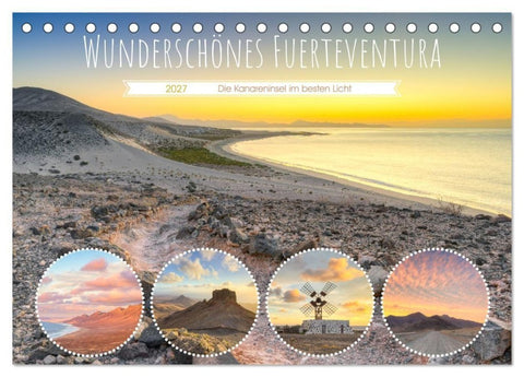 Wunderschönes Fuerteventura (Tischkalender 2027 DIN A5 quer), CALVENDO Monatskalender