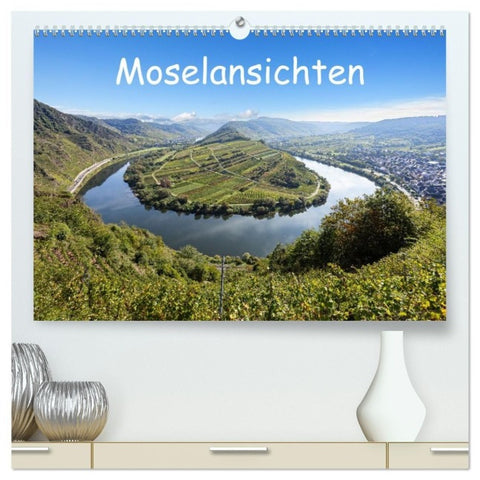 Moselansichten (hochwertiger Premium Wandkalender 2027 DIN A2 quer), Kunstdruck in Hochglanz