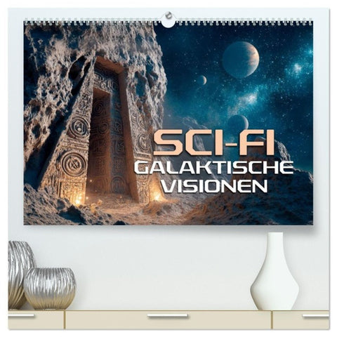 Sci-Fi - Galaktische Visionen (hochwertiger Premium Wandkalender 2027 DIN A2 quer), Kunstdruck in Hochglanz