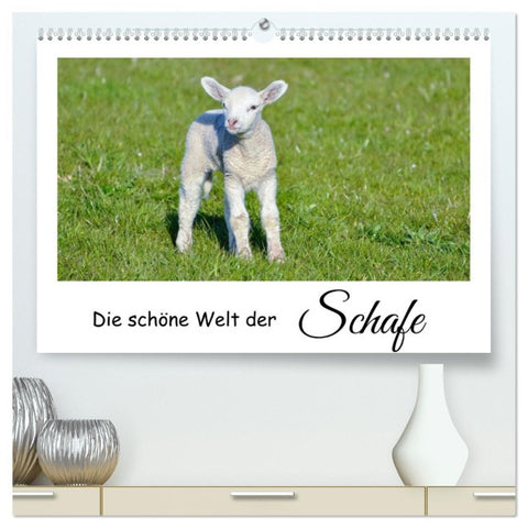 Die schöne Welt der Schafe (hochwertiger Premium Wandkalender 2026 DIN A2 quer), Kunstdruck in Hochglanz