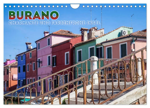 BURANO Charmante und farbenfrohe Insel (Wandkalender 2026 DIN A4 quer), CALVENDO Monatskalender