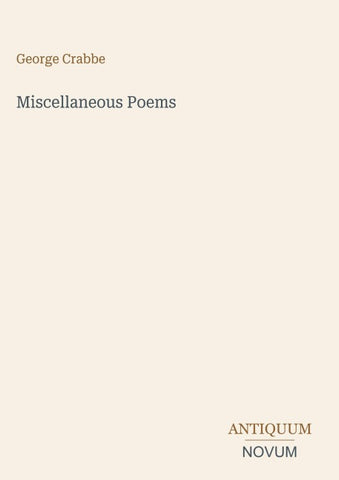 Miscellaneous Poems