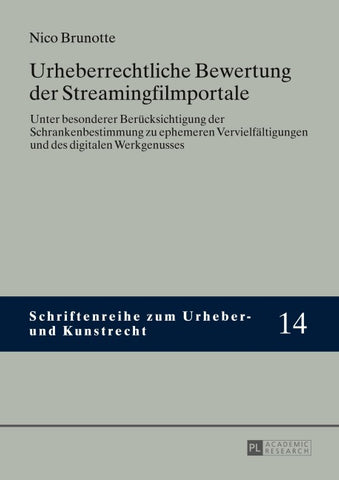 Urheberrechtliche Bewertung der Streamingfilmportale