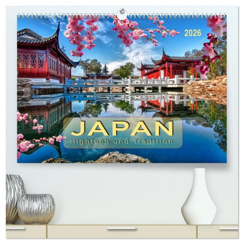 Japan - Hightech und Tradition (hochwertiger Premium Wandkalender 2026 DIN A2 quer), Kunstdruck in Hochglanz