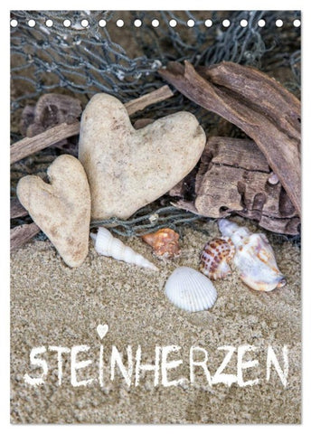Steinherzen 2026 (Tischkalender 2026 DIN A5 hoch), CALVENDO Monatskalender