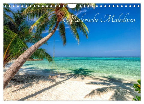 Malerische Malediven (Wandkalender 2027 DIN A4 quer), CALVENDO Monatskalender