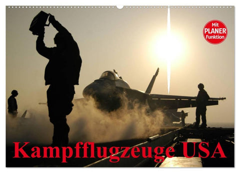Kampfflugzeuge USA (Wandkalender 2026 DIN A2 quer), CALVENDO Monatskalender