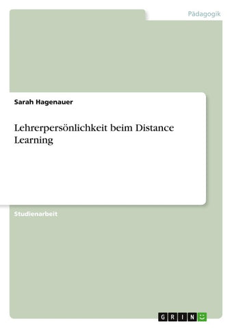 Lehrerpersönlichkeit beim Distance Learning