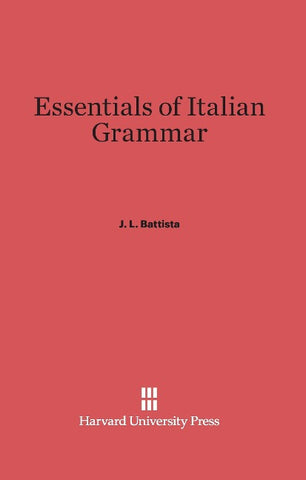 Essentials of Italian Grammar