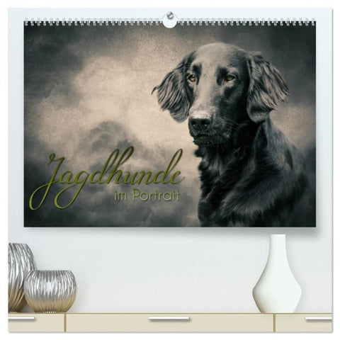 Jagdhunde im Portrait (hochwertiger Premium Wandkalender 2027 DIN A2 quer), Kunstdruck in Hochglanz
