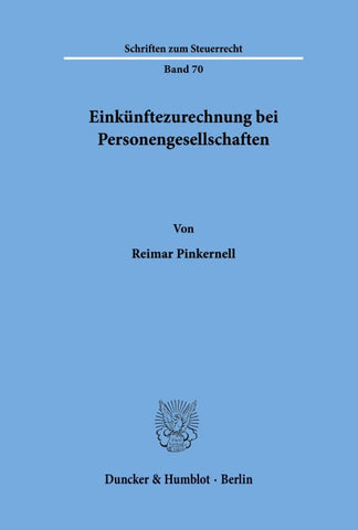 Einkünftezurechnung bei Personengesellschaften.