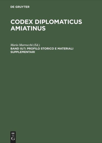 Profilo storico e materiali supplementari