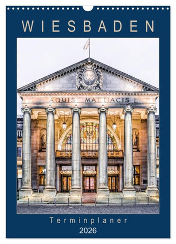 Wiesbaden Terminplaner (Wandkalender 2026 DIN A3 hoch), CALVENDO Monatskalender