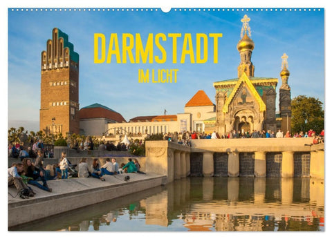 Darmstadt im Licht (Wandkalender 2026 DIN A2 quer), CALVENDO Monatskalender