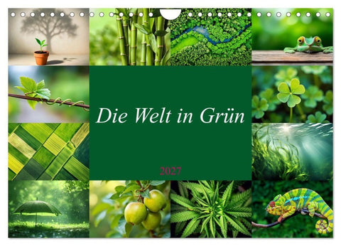 Die Welt in Grün (Wandkalender 2027 DIN A4 quer), CALVENDO Monatskalender